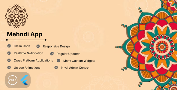 Mehndi Design App With Admob Ads and Firebase Backend