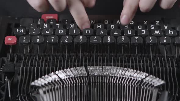 Printing on Old Typewriter