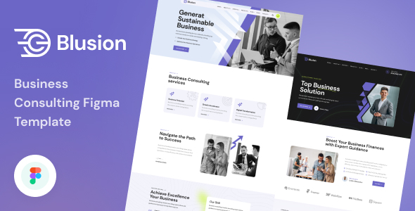 Blusion - Business Consulting Figma Template