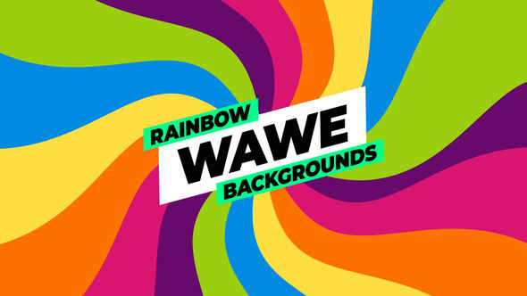 Rainbow Wave Backgrounds alt