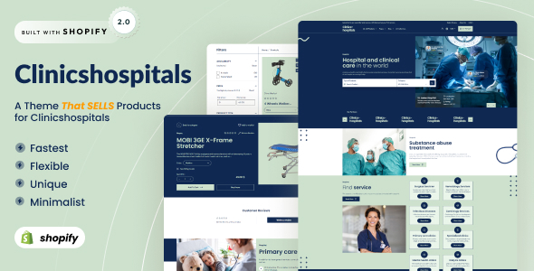 Clinics Hospitals - Doctor & Medical Shopify 2.0 Theme