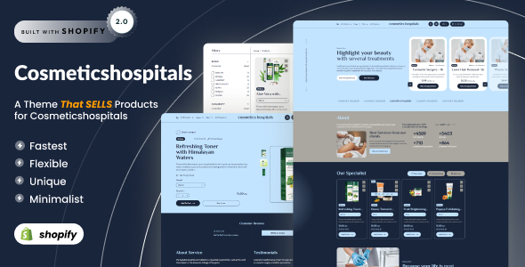 Cosmetics Hospitals - Medical & Health Clinic Shopify 2.0 Theme