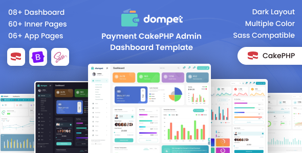 Dompet - Payment CakePHP Admin Dashboard Template