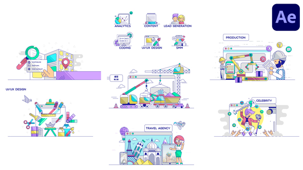 Explainer Scenes for After Effects