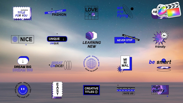 Creative Titles | FCPX alt