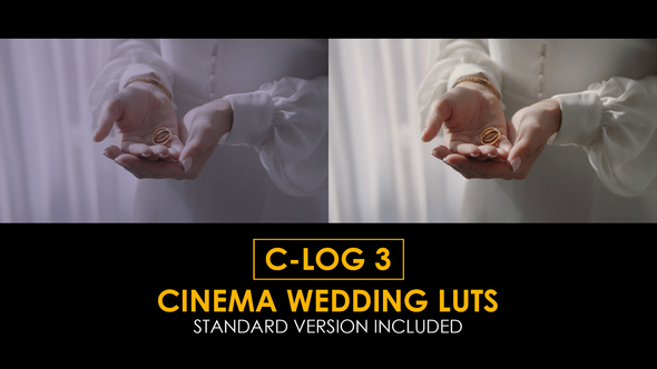 C-Log3 Cinema Wedding and Standard LUTs