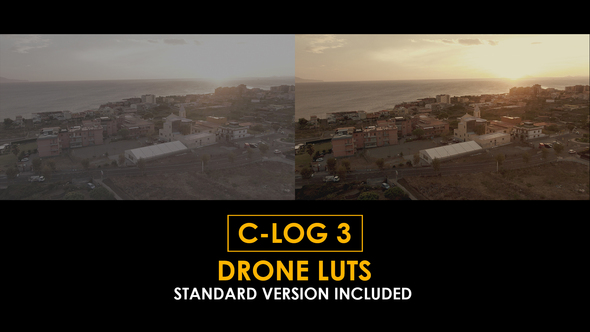 C-Log3 Drone and Standard LUTs