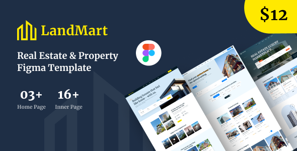 LandMart -Real Estate & Property Figma Template