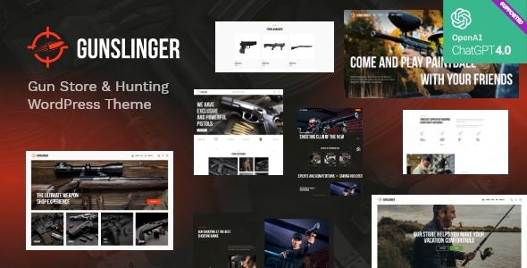 Gunslinger — Gun Store & HuntingTheme