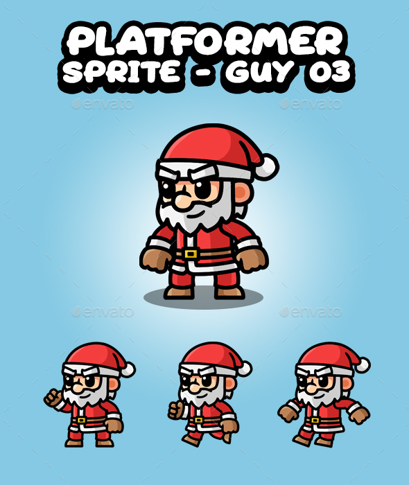 Platformer Game Character Guy 03