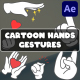 Cartoon Hands Gestures Explainers for After Effects - VideoHive Item for Sale