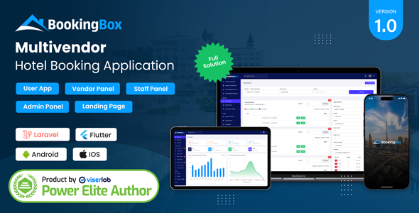 BookingBox - Complete MultiVendor Hotel Booking Application SAAS