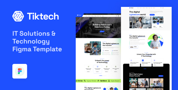 Tiktech - IT Solutions & Technology Figma Template