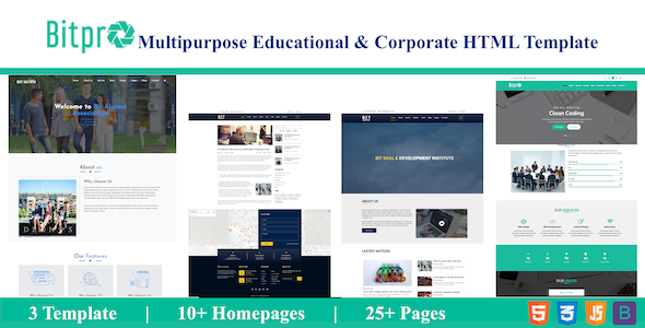 BitPro- Multipurpose Educational & Corporate HTML Template