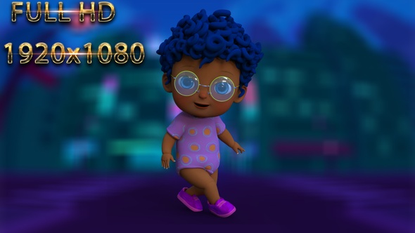 Cartoon Baby Dance V14