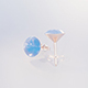 Diamond Earrings - 3DOcean Item for Sale