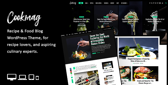 Cookmag - Recipe & Food BlogTheme