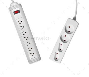 White Power extension cord