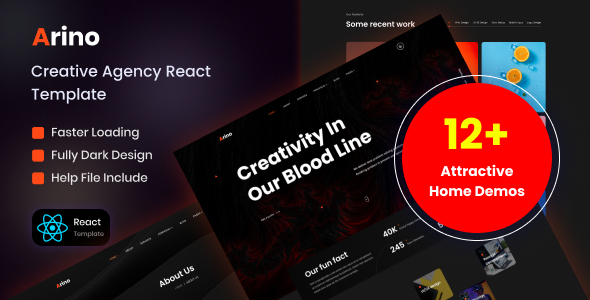 Arino - Creative Agency React Template