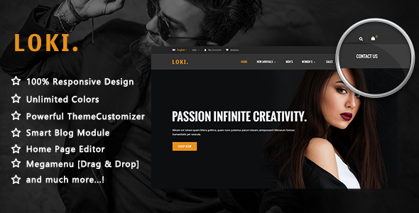 Loki - Simple Fashion PrestaShop Theme