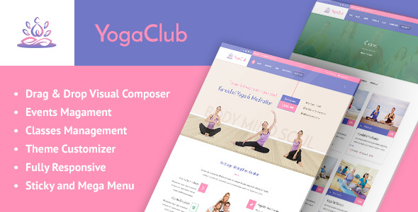Yoga Club  - Fitness and Lifestyle WordPress Theme