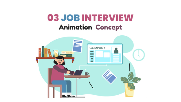 Job Interview Animation Scene
