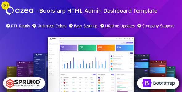 Azea – Bootstrap Admin Dashboard HTML Template