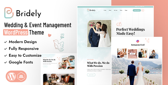 Bridely | Wedding & Event ManagementTheme