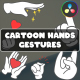 Cartoon Hands Gestures Explainers for DaVinci Resolve - VideoHive Item for Sale