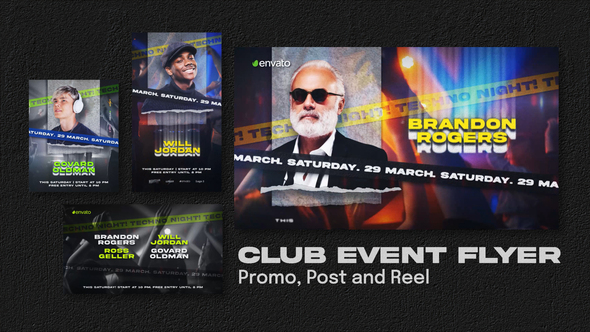 Club Event Flyer. Promo, Post and Reel alt
