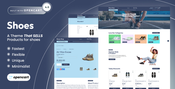 Shoes - Premium Footwear Collection Opencart 4 Theme