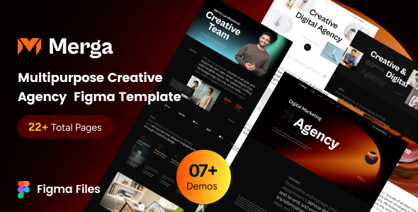 Merga - Multipurpose Creative Agency And Digital Marketing Figma Template