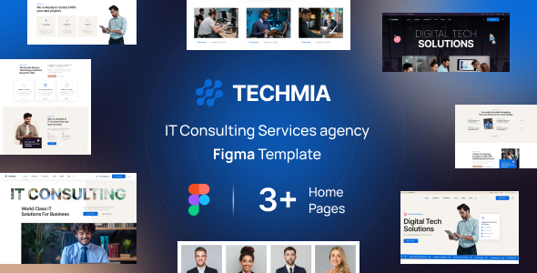 Techmia - IT Consulting Service Agency Figma Ui Template