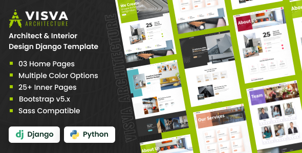 Visva - Architect & Interior Design Django Template