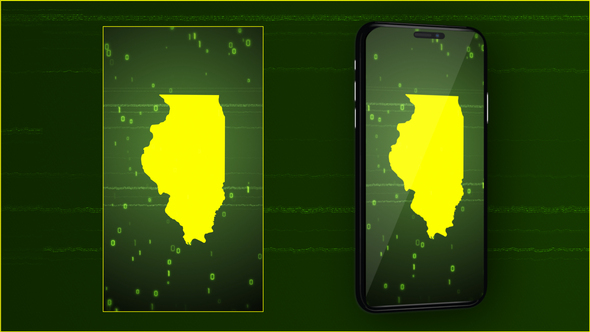 Illinois State Digital Map Intro - Vertical Video