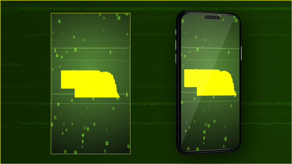 Nebraska State Digital Map Intro - Vertical Video