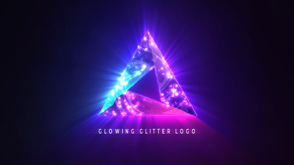 Glowing Glitter Logo