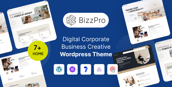 Bizzpro –Digital Corporate Business CreativeTheme Multipurpose