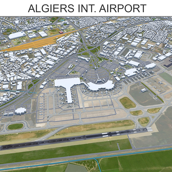 Algiers International Airport Houari Boumediene 20km