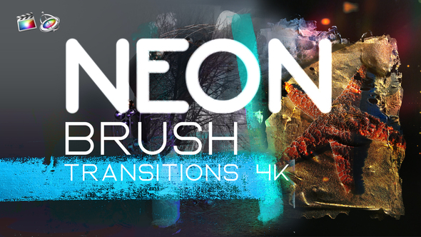 Neon Brush Transitions 4K alt