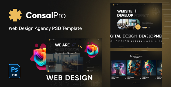 ConsalPro - Web Design Agency PSD Template