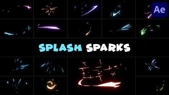 Splash Sparks for After Effects alt