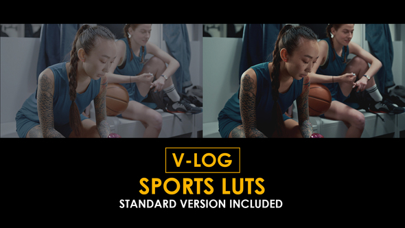 V-Log Sport and Standard Color LUTs