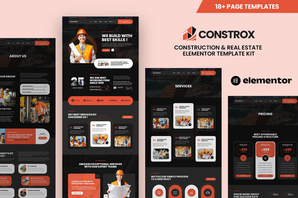 Constrox - Construction & Real Estate Elementor Template Kit