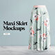 Maxi Skirt Mockups - GraphicRiver Item for Sale