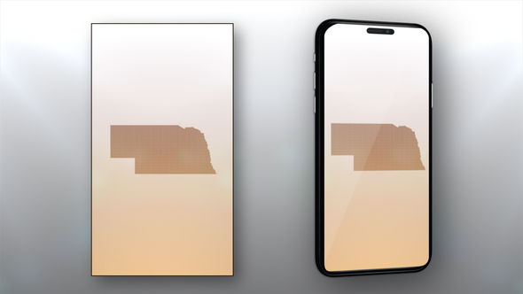 Nebraska State Map Opener - Vertical Video