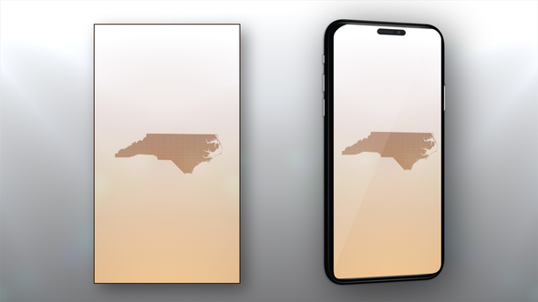North Carolina State Map Opener - Vertical Video