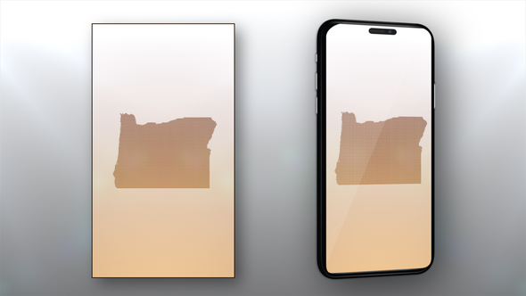 Oregon State Map Opener - Vertical Video