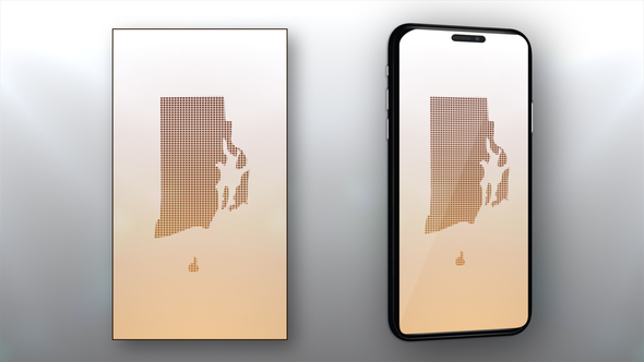 Rhode Island State Map Opener - Vertical Video