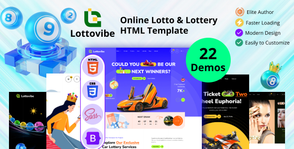 Lottovibe - Online Lotto & Lottery HTML Template
